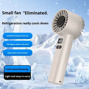 Nouveau ventilateur portable pour bureau à domicile, 100 vitesses, affichage numérique, haute vitesse, mini ventilateur USB portable pour extérieur - Product Image 4