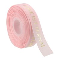 Ruban Gros-Grain Double Face en Gros avec Logo Doré, 13 Couleurs, 100% Polyester, Écologique, pour Décoration de Boîtes Cadeaux et Gâteaux