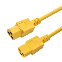 Connecteur IEC de longueur personnalisée certifié UL VDE C19 C20 à C21 Rallonge d'alimentation 20A 250V