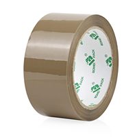 Ruban adhésif d'emballage BOMEI PACK marron, imperméable, haute adhérence acrylique, 66m x 48mm