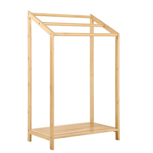 Đơn Lập 3 Tier Tre Chăn Hiển Thị Đứng Khăn Giá Với Lưu Trữ Kệ Cho Phòng Khách Phòng Tắm Tổ Chức - Product Image 6