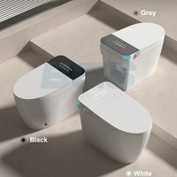 WC intelligent électrique avec chasse d'eau automatique, siège chauffant, bidet à eau chaude, séchoir à air, désodorisant pour salle de bain