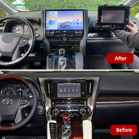 Reproductor de DVD para Auto de 16.8 Pulgadas, Radio Android con Pantalla Táctil, Navegación GPS, Carplay para Toyota Alphard 30 2015-2023
