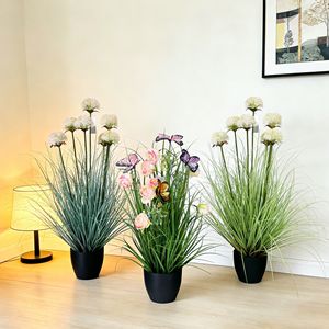 Césped Artificial de Cebolla de Plástico de Nuevo Diseño, Resistente a los Rayos UV, Ecológico, Tamaño Personalizado, Decoración de Lujo para Interiores/Exteriores para el Hogar - Product Image 4