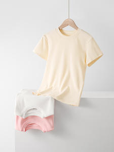 <span class=keywords><strong>T</strong></span>-<span class=keywords><strong>shirt</strong></span> pour femmes décontracté en coton élastique de haute qualité, couleurs unies, personnalisable avec plusieurs motifs de logo, vente en gros - Product Image 2