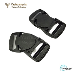 หัวเข็มขัดพลาสติกสีดำแบบปรับได้สำหรับสายรัด ดีไซน์ใช้งานง่าย - Product Image 2