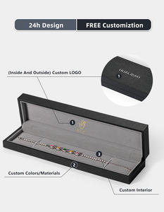China ODM Gift Jewelry Packaging Paper <strong>Box</strong> Rectangular Jewelry <strong>Box</strong> Packaging Custom <strong>Bracelet</strong> <strong>Box</strong> with logo - Product Image 2