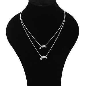 Collier unisexe rétro en acier titane avec perles décoratives, chaîne serpent, bijoux de mode, vente en gros - Product Image 5