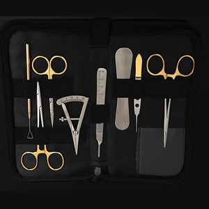 סט כלים לניתוח קוסמטי של עפעפיים כפולים מנירוסטה 9 חלקים עם מרחיק עפעפיים מתכוונן ומכשירים אופתלמיים - Product Image 5