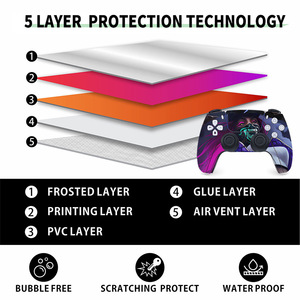 Vinilo adhesivo para consola de juegos PS5, diseño artístico personalizado para jugadores de videojuegos - Product Image 5