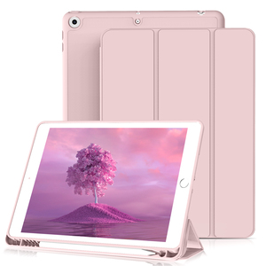 Gran oferta de 10,2/12,9 pulgadas para iPad 5/6/8/9 generación 360 soporte completo a prueba de golpes TPU PU 2 en 1 funda para tableta con portalápices - Product Image 2