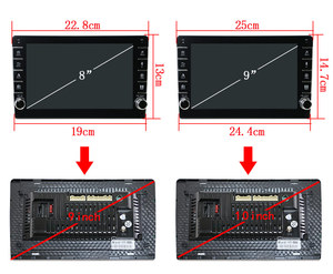 Radio con GPS para coche, reproductor de vídeo estéreo con marco Universal de 9 y 10 pulgadas, doble perilla ultrafina, función Carplay, <span class=keywords><strong>android</strong></span> - Product Image 6