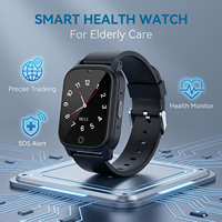 Montre connectée GPS 4G VFA109S avec appels vidéo et surveillance de la santé pour les personnes âgées, montre connectée d'urgence SOS