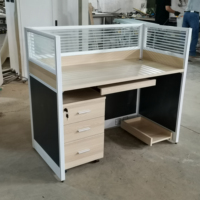 Poste de travail de direction, bureau, cloison de bureau, Table d'ordinateur, poste de travail à 4 voies