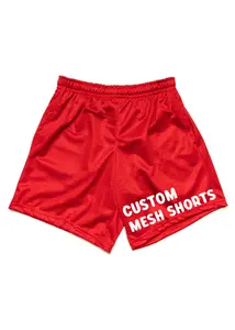 Colorful Blank Mesh Shorts Polyester Mesh Basketball Shorts Double Layer Custom Mesh Shorts