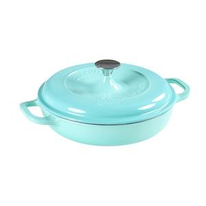 Qianleou Duke 26cm Marmite à fruits <span class=keywords><strong>de</strong></span> mer en émail, marmite en fonte, isolée avec couvercle, compatible avec <span class=keywords><strong>les</strong></span> plaques à induction - Product Image 5