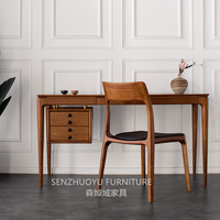 Table de bureau moderne en bois massif, mobilier de maison, de conception simple, avec tiroirs, offre spéciale