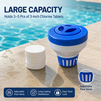 Accessoires de natation, distributeur de chlore en plastique pour piscine, pour utilisation en piscine
