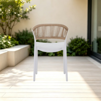 Chaise de salle à manger moderne et simple en plastique, empilable, pour restaurant, café, bistrot, maison, bar, bureau, école, usage domestique, en matériau PP
