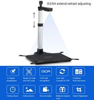 Escáner Profesional USB de Doble Cámara para Documentos A3, Compatible con OCR PDF, Multi-idiomas, Escaneo de Alta Velocidad en 1 Segundo, 360 Grados