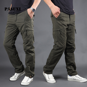 PASUXI nuovo popolare autunno inverno <span class=keywords><strong>pantaloni</strong></span> <span class=keywords><strong>Cargo</strong></span> da <span class=keywords><strong>uomo</strong></span> a gamba dritta <span class=keywords><strong>pantaloni</strong></span> di tuta in pile spessi <span class=keywords><strong>pantaloni</strong></span> con tasca laterale <span class=keywords><strong>pantaloni</strong></span> da <span class=keywords><strong>uomo</strong></span> - Product Image 1