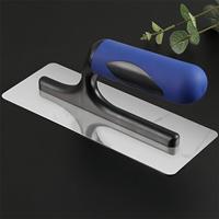 Outil de plâtrage flexible en acier inoxydable de qualité industrielle avec poignée en plastique, truelle de finition murale, outils en béton