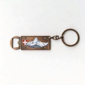 Porte-clés publicitaire personnalisé en métal avec logo de marque, design mignon, porte-sac promotionnel, anneau porte-clés - Product Image 4