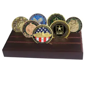曹贤嗨家4排钱币座，军事收藏品挑战钱币展示柜木架，持有12-16枚硬币