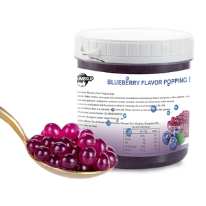 Direkt verkauf 1,2 kg Blueberry Popping Boba Tee Zutaten Tapioka Perlen für Milk Tea Chain Store und Geschäfte - Product Image 1
