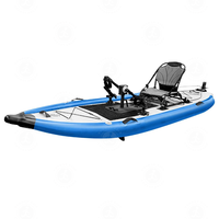 Haute qualité PVC propulser pédale pêche Kayak planche à pagaie pédale dispositif d'entraînement point de chute gonflable poisson Kayaks