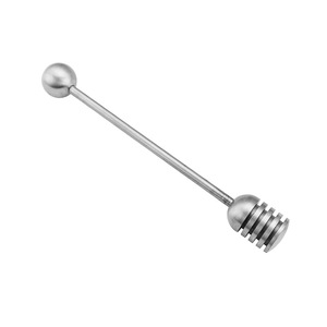 Stainless Steel Honey Stick With Round Bead Food Grade Stirring Spoon For Honey Mixing Party Use - Product Image 2