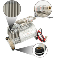 Universel 12V 150PSI Sortie 1/4 NPT Voiture Air Klaxon Pompe Air Ride Suspension Compresseur/Pompe