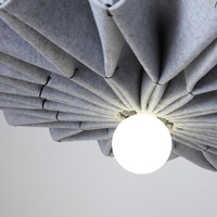 Éclairage de bureau LED acoustique à haute luminosité, protection oculaire, abat-jour en feutre PET, blanc chaud 3500K, angle de faisceau 360°, hauteur réglable au centre