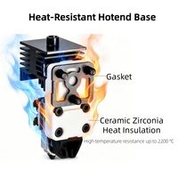 Conjunto de Calentamiento Hotend A1 A1 Mini Mejorado con Base de Aislamiento de Cerámica de Zirconia Compatible con Piezas de Impresora 3D Bambu Lab