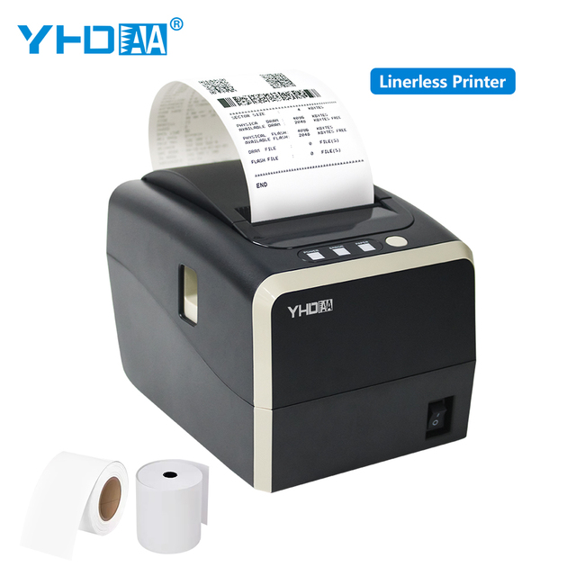 YHD-325B USB BT WIFI LAN RS232 Linerless Label Printer Support Receipt Printing 3 Inch Thermal Printer