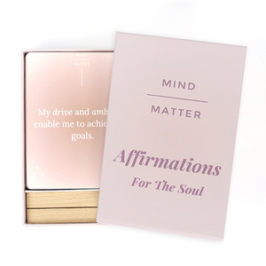 Ensembles de cartes d'affirmation positive de l'esprit de la matière d'impression de conception personnalisée pour l'âme - Product Image 5