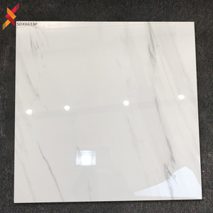 Phật Sơn Nhà Máy Giá Ngà Trắng Hiệu Ứng Đá Cẩm Thạch Ý <span class=keywords><strong>Travertine</strong></span> Sàn Gốm Toàn Thân Đánh Bóng Gạch Men - Product Image 1