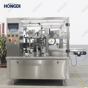 Machine d'emballage électrique 8 postes pour le remplissage et la scellage de sachets de granulés alimentaires, avec moteur, pour chips, bonbons, chocolat, haricots et produits chimiques - Product Image 6