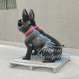 Décoration d'intérieur taille personnalisée <span class=keywords><strong>noir</strong></span> couleur résine <span class=keywords><strong>bouledogue</strong></span> français <span class=keywords><strong>anglais</strong></span> figure statue - Product Image 2