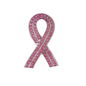 Broche en émail plaqué argent en forme de ruban rose pour la sensibilisation au <span class=keywords><strong>cancer</strong></span> du sein, badge de promotion de la <span class=keywords><strong>lutte</strong></span> <span class=keywords><strong>contre</strong></span> le SIDA, cadeau de mariage pour adolescente - Product Image 6