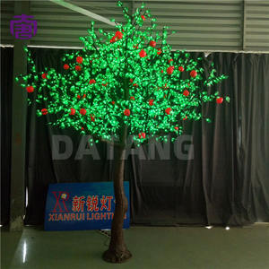 Árbol de Frutas Artificial Decorativo con Luces LED, Frutos Brillantes, Navidad, Halloween, PVC, Clasificación IP65, Comercial, para Calle, Plaza, Resort - Product Image 6