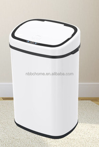 BOCHENG Stainless Steel <strong>Trash</strong> <strong>Can</strong> <strong>Rectangular</strong> Bathroom Storage Bucket <strong>with</strong> PP <strong>Lid</strong> for Recycling Automatic Garbage bin 50L - Product Image 4