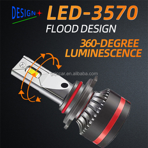 JIACHI faro de coche <span class=keywords><strong>M8</strong></span> modificación reemplazo Plug and Play ventilador refrigeración H1 H3 H4 H7 H11 9005 LED faros delanteros y luces antiniebla - Product Image 6