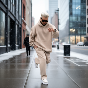 Conjunto Deportivo Extra Grande para Hombre de Reklo Industries, 100% Algodón, Grueso, con Capucha, Largo, Informal, para Invierno, Talla Personalizable - Product Image 2