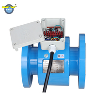 Medidor de Flujo Electromagnético 4-20mA RS485 Modbus, Medidor de Flujo de Agua Digital para Tratamiento de Aguas Residuales, Líquido Industrial
