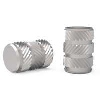 Custom Brass Metric Right Hand Threaded Inserts for Plastic Injection Molding Molded-In Copper Nuts OEM