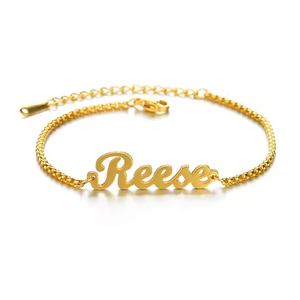 Bracelets personnalisés <span class=keywords><strong>en</strong></span> acier inoxydable <span class=keywords><strong>pour</strong></span> bébé 18K or <span class=keywords><strong>argent</strong></span> rose bijoux personnalisés enfants filles garçons cadeaux d'anniversaire - Product Image 3