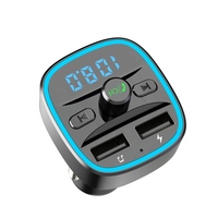 Pemancar FM BT FM, Adaptor Radio Nirkabel, Kit Mobil dengan Pengisi Daya USB Ganda, Pemutar MP3