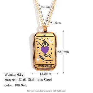 Collar de Acero Inoxidable Chapado en Oro de 18K Estilo Europeo Americano, Collar de Acero de Titanio con Forma de Mariposa para Mujer, Estilo Único y Personalizado - Product Image 2