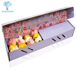 Wholesale Mini Luxury Display Floral Rose Packaging Custom White Tube Hat Flower Box - Product Image 5